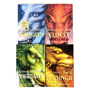 Inheritance Cycle Series Paperback Set 1-4 ~ Christopher Paolini Eragon, Eldest - Picture 1 of 14