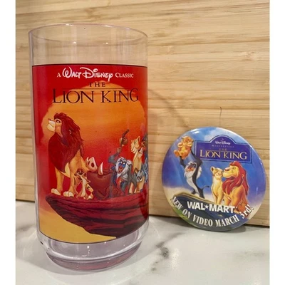 1994 Burger King The Lion King Collector Cup & Walmart Promo Pin Disney - Image 1 of 4
