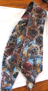 Vintage 1994 Ralph Marlin Harley Davidson Necktie Belt Buckles Design - Picture 1 of 3