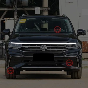 Front Grille Trim LED Hood Strip Lights DRL Decorative Lamps For Vw Tiguan - Picture 1 of 11