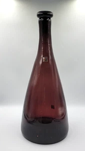 Vintage Blenko Glas #9548L Amethyst Karaffe mit Pilz Stopfen 18,5" hoch - Bild 1 von 17