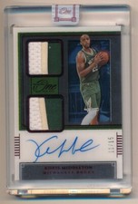 KHRIS MIDDLETON 2020/21 PANINI ONE AND ONE AUTOGRAPH DUAL 3 COLOR PATCH AUTO /15