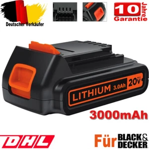 Für BLACK+DECKER Akku 18V 3,0 Ah Lithium BL2018 BL1318 BL4018 BL1518 LBXR20 NEU - Bild 1 von 14