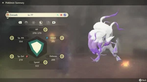 Pokemon Legends Arceus PLA - Shiny Max Effort Levels Alpha Zoroark - Picture 1 of 4