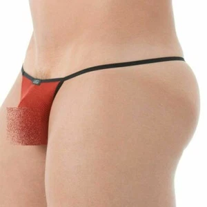 Gregg Homme String Player Mesh G-String For Men With T-back Red 143114 116 - Picture 1 of 6