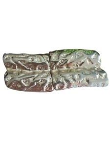 Vintage 80s Revcor Gold-Toned Art Nouveau Belt Buckle Abstract Design Textured - Picture 1 of 6