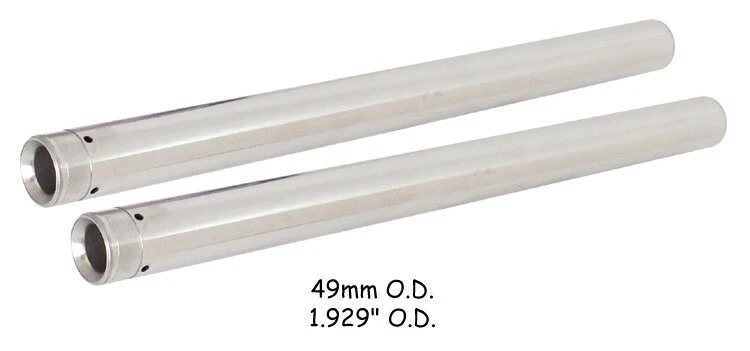 Tubos de horquilla cromados duros V-Factor 36089 49 mm D.O. 27,5" largo FXDWG 06-17 Foto 1 de 1