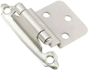Decobasics - Bisagras de gabinete de cierre automático de 3/8" - Níquel satinado 25 juegos (50) - Imagen 1 de 2