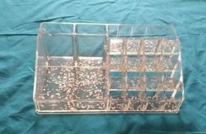 2 soportes de maquillaje acrílico brillante para cepillos de lápiz labial, lápices para ojos, rímel - Imagen 1 de 1