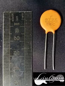 CAPACITOR / CONDENSATORE 0.047 uF- CERAMIC DISC - NOS - Bild 1 von 2