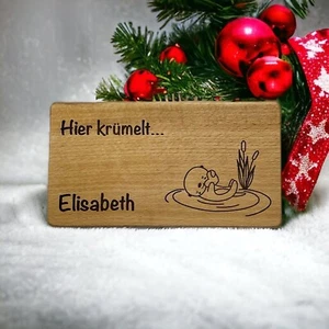 Frühstücksbrettchen mit Lasergravur personalisierbar Buche - Bild 1 von 10