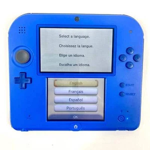 Consola de juegos portátil Nintendo 2DS FTR-001 azul cristal - Imagen 1 de 4