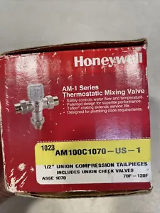 Honeywell AM100C1070-US-1 thermostatic mixing valve - Picture 1 of 7