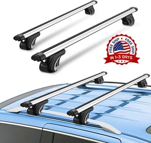 portaequipaje para autos Universal Barras transversales porta equipaje de techo - Picture 1 of 8