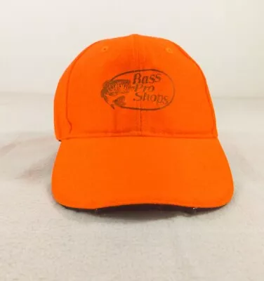 Gorra Bass Pro Shops Para Hombre Naranja Ajustar Paramount Exterior Luces LED Pesca Foto 1 de 4