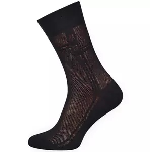 Black Breathable Mens Cotton Dress Socks Ultra Thin Socks 5 Pack, size 11-13 - Picture 1 of 10