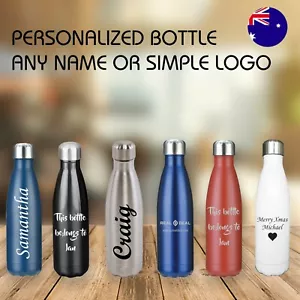 Teachers gift Engraved Premium Double Walled Custom Water Bottles - Picture 1 of 6