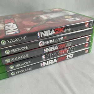 NBA 2K Xbox One Game Lot of 5 2k14 Live15 2k15 2k18 2k19  TESTED 🔥🔥 - Picture 1 of 3