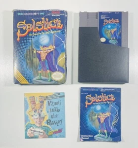 Solstice The Quest For Staff of Demnos NES Nintendo Game Complete In Box CIB - Picture 1 of 17