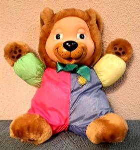 Vintage Babys N Things Musical Light Up Teddy Bear 12 Inch Parachute SEE VIDEO - Picture 1 of 12