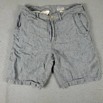 Tommy Bahama Pantalones Cortos Para Hombre Talla 33 Gris Lino Informal Frente Plano Chino Foto 1 de 4