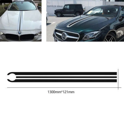 Calcomanías calcomanías de líneas de capó de coche SUV cubierta del motor pegatina impermeable para BMW Foto 1 de 4