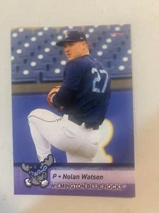 Nolan Watson 2019 Wilmington Blue Rocks Team Card - Picture 1 of 1