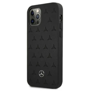 Coque Mercedes en cuir PU Rigide pour Apple iPhone 12 Pro Max 6,7 pouces - noir - Imagen 1 de 4