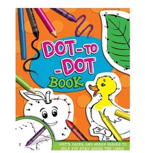 A4 Childrens Kids Colouring DOT TO DOT Book For Girls For Boys 90 PGS - Picture 1 of 5