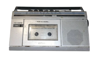 Realistic Cassette Recorder AM FM Radio with Power Cord PARTS ONLY AS IS DIRTY - Picture 1 of 11