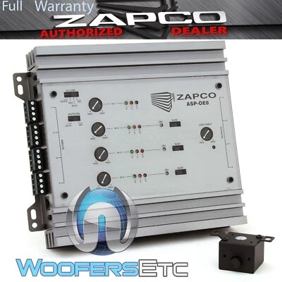 ZAPCO ASP-OE8 8-CHANNEL OEM SIGNAL ADAPTER 9.5V RMS PREAMP OUTPUTS CAR AUDIO NEW - Image 1 of 4