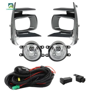 Fog Light Kit For Toyota Sienna Switch Bulbs Bezel Gray 2018-2019 New - Picture 1 of 18
