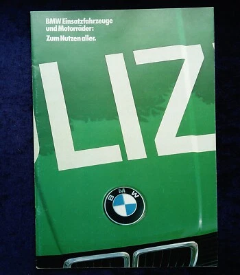 BMW 316, 318i, 320i, 323i, 518, 520i, 525e, 524td  Polizei Prospekt 30 Seiten Foto 1 de 4