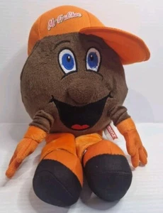 Mr FruChoc Plush Menz Chocolate Promotional Soft Stuffed Toy 30cm Orange Hat - Picture 1 of 9