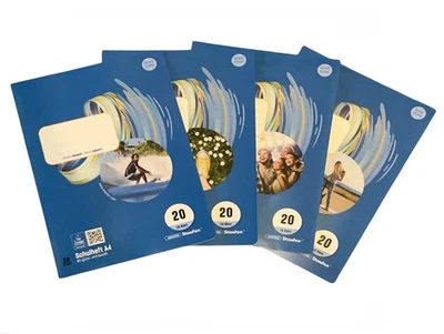 STAUFEN® 50 Schulhefte Heft A4 Lineatur 20 blanko Weiß weiss je 16 Blatt