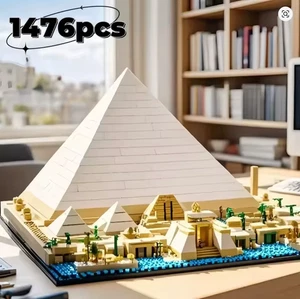 Pyramid of Giza Klemmbausteine Bausteine 1476 Teile Selbstmontage - Bild 1 von 4