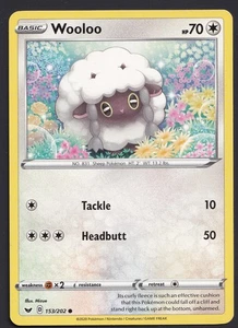 Wooloo (153) Common SWSH01: Sword & Shield Base Set 153/202 Pokemon - Picture 1 of 2