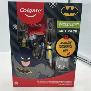 Batman Colgate Toothbrush Set with Toothpaste, Gift Pack ***NEW & SEALED*** - Picture 1 of 7
