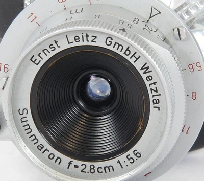 Leica SUMMARON f=2.8cm 1:5.6 Wide-Angle LTM lens 28mm F5.6 made by LEITZ in 1958 - Image 1 of 4