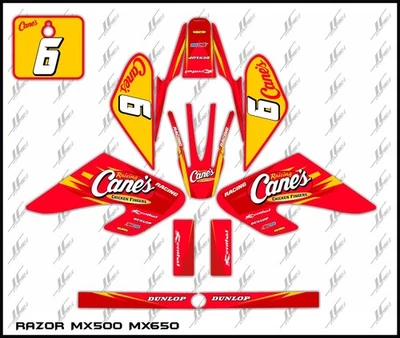 Razor MX500 MX650 graphics kit decals  THICK AND HIGH GLOSS ...... - Image 1 of 2