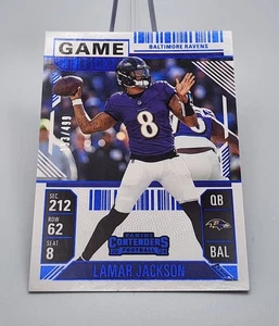 Boleto de juego azul 2024 Contenders Football #7 Lamar Jackson 153/499 - Ravens QB - Imagen 1 de 2