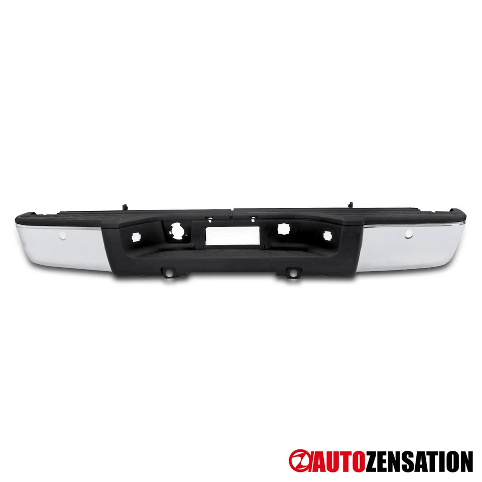Fit 2007-2011 Chevy GMC Silverado 1500 Rear Step Bumper+Top Pad w/ Sensor Hole Foto 1 de 4