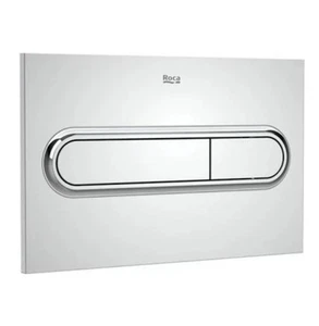 ‘ON SALE’ - Roca PL1 In Wall Dual Flush Operating Plate Button Chrome A8900950W1 - Picture 1 of 5
