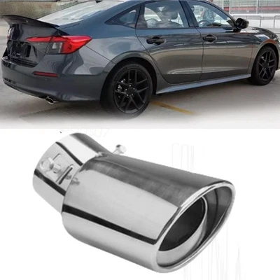 For Honda Civic LX Chrome Car Exhaust Pipe Tip Muffler Stainless Steel Foto 1 de 4