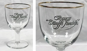 Brugse Straffe Hendrik Bierglas mit Stielgoldrand 14 oz - Bild 1 von 4
