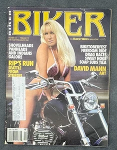 Biker Magazine February 1999 Issue 167 Rip's Run Sturgis David Mann Art - Picture 1 of 3
