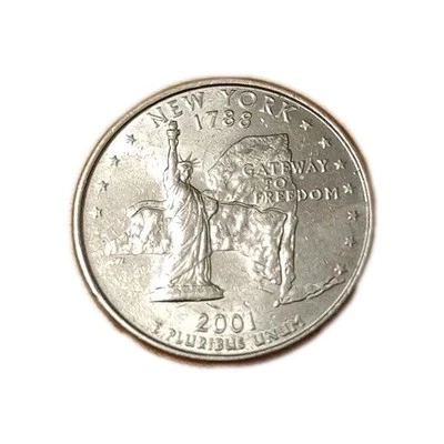 Rare 2001 P 25C New York Quarter. Great Condition. - Image 1 of 2