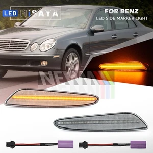 Clear Led Front Side Marker Light For 03-06 Mercedes Benz E-Class W211 Pre-LCI - Picture 1 of 13