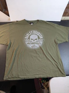 Camisa Harley Davidson Hombre 3 XL Calavera Moto Victoria Texas RN# 102050 - Imagen 1 de 10