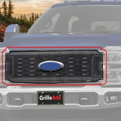 GrilleAdz® 2024 2025 FORD SUPER DUTY Series Narrow Solid Color Bug Screen 902-41 - Image 1 of 4